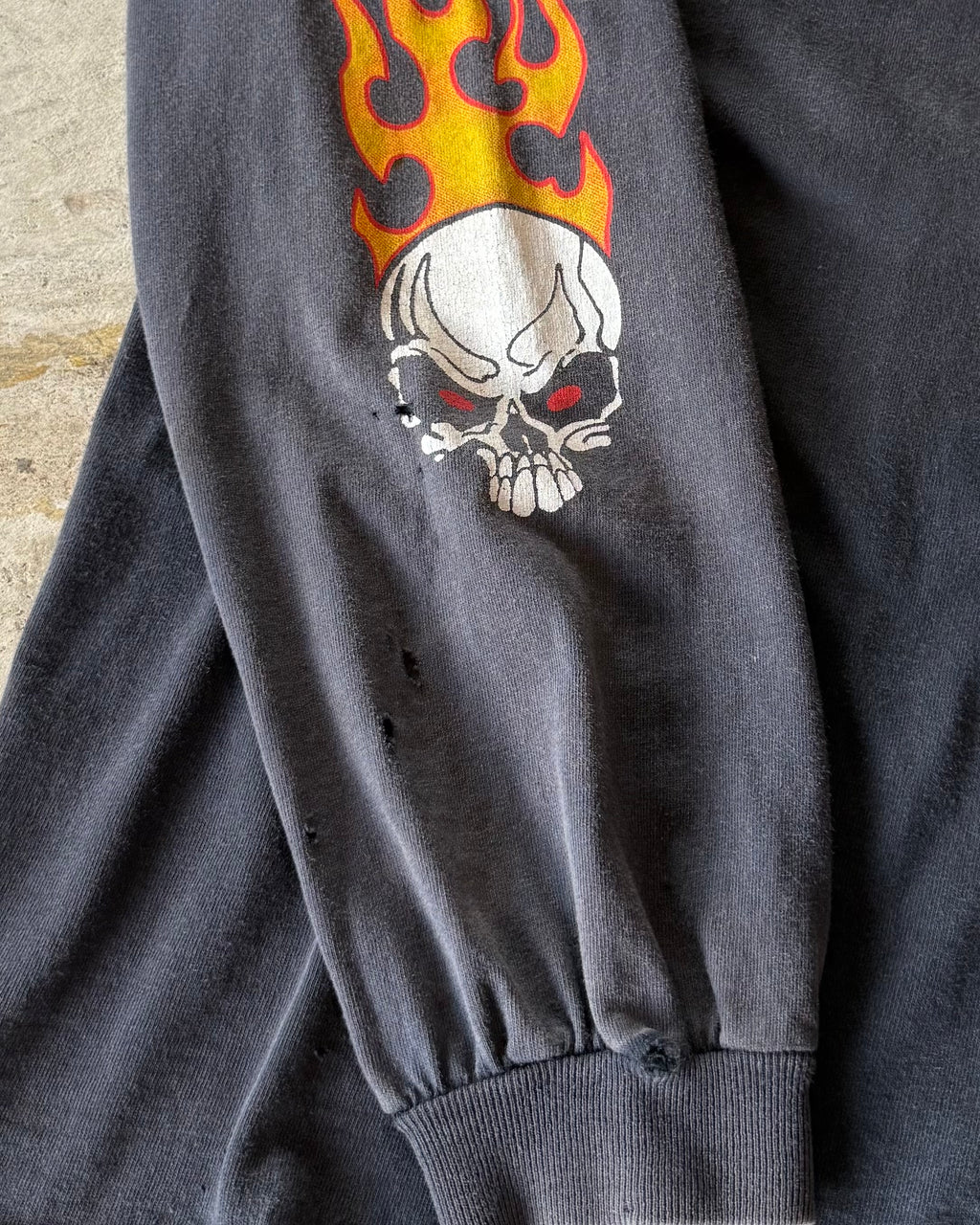90’s “flame pattern”l/s t-shirt