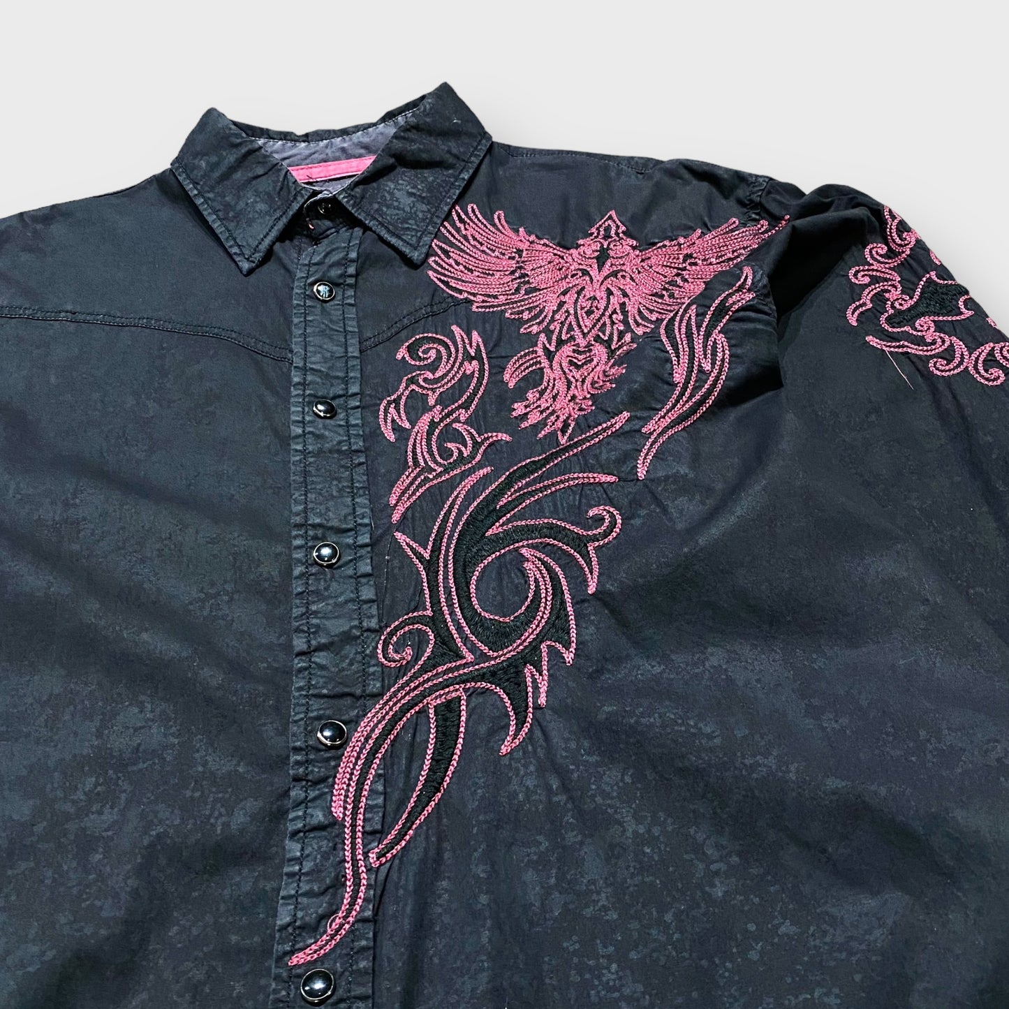 "Roar" Phoenix embroidery work shirt