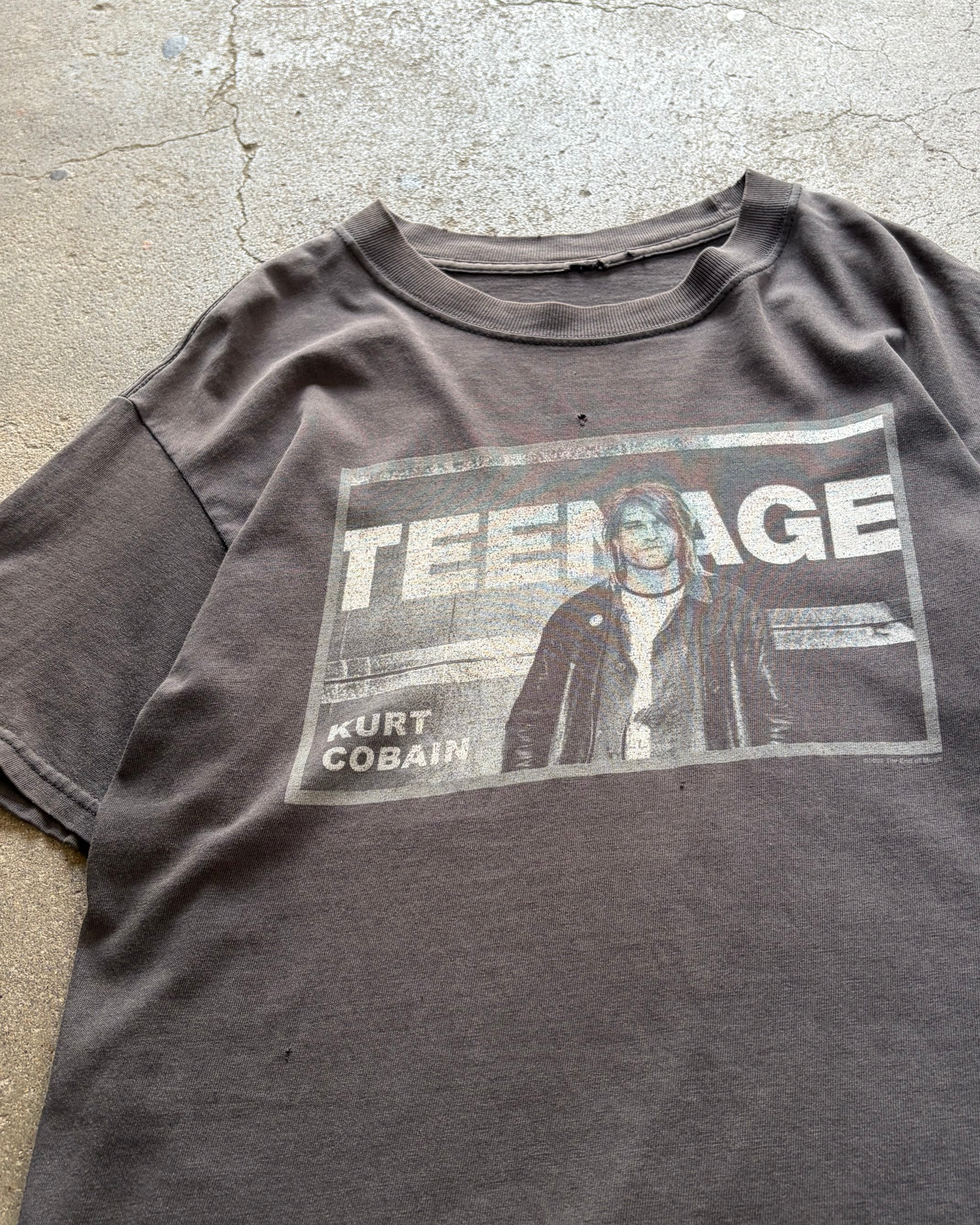 00's “Kurt Cobain” “TEENAGE” artist t-shirt – XXNT