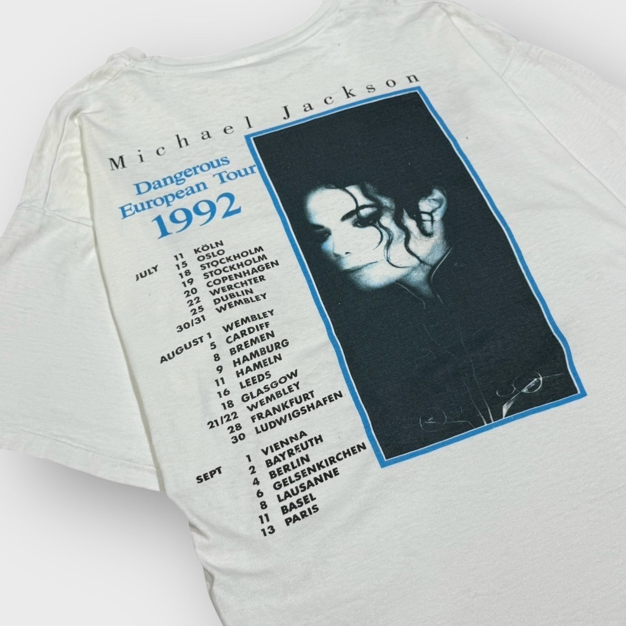 90’s “Michael Jackson”
“Dangerous European Tour” t-shirt