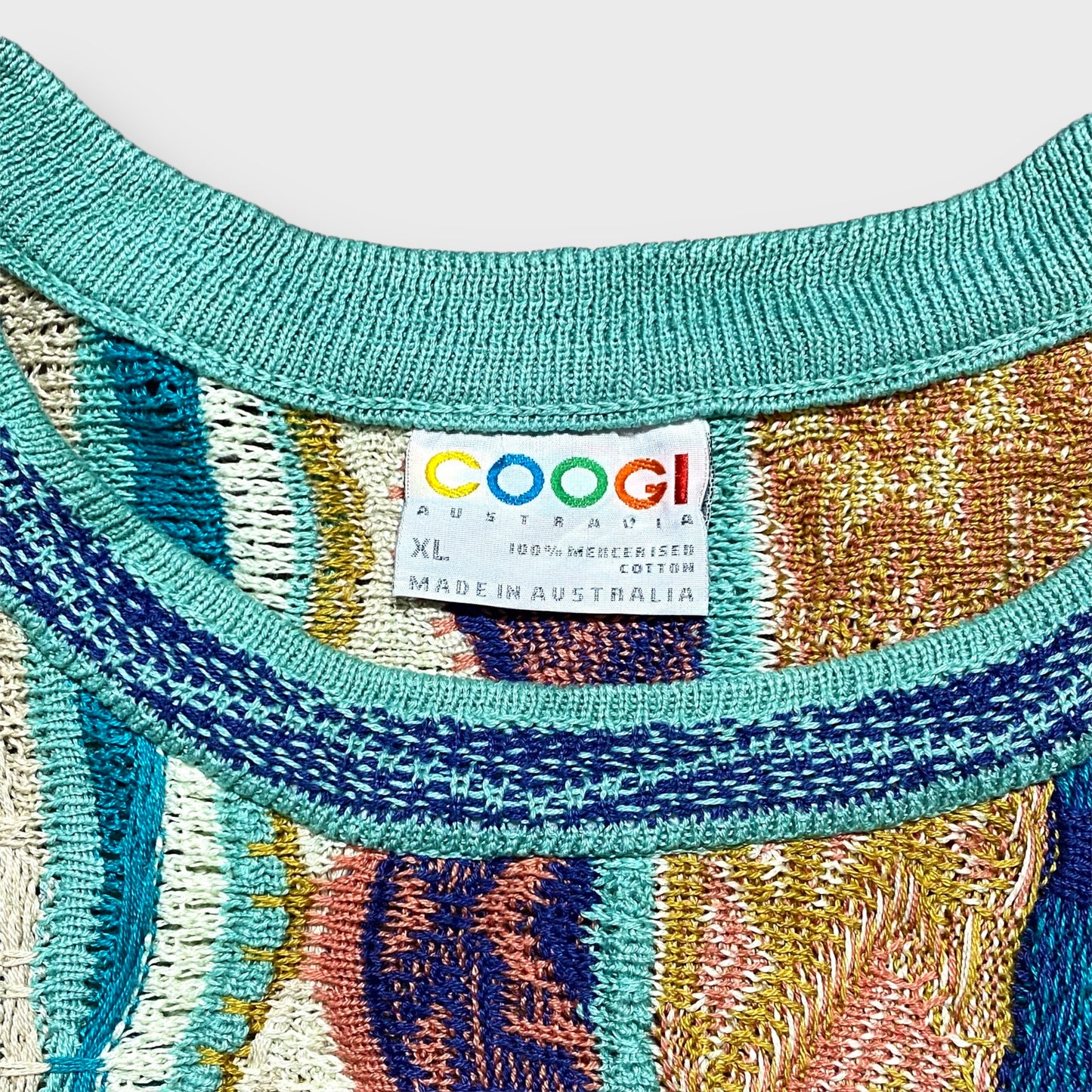 90's "COOGI" 3D knit sweater