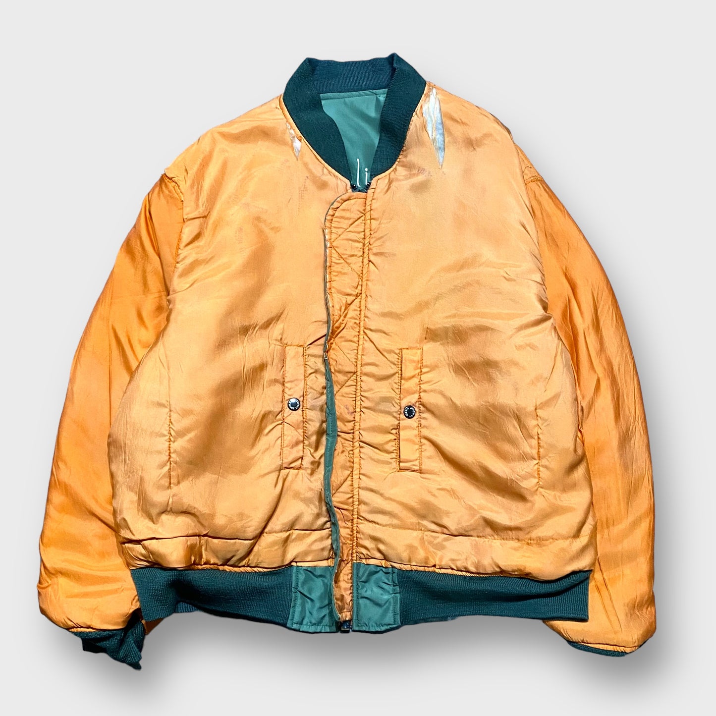 80's "AVIREX" Embroidery MA-1 type jacket