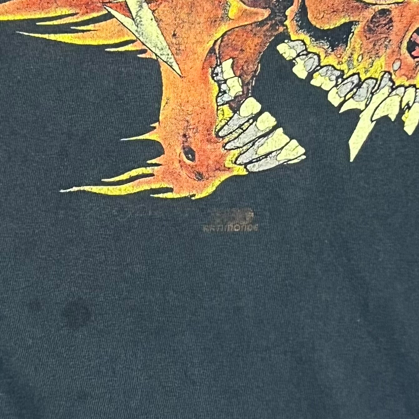 90’s METALLICA
“flame skull”pushead t-shirt