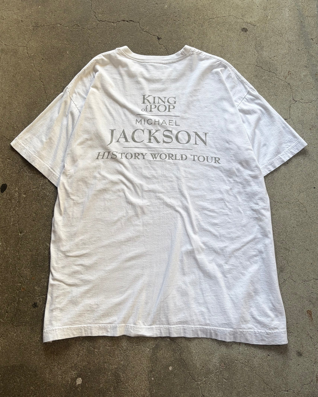 90-00’s MICHAEL JACKSON
“HISTORY” artist t-shirt x-large