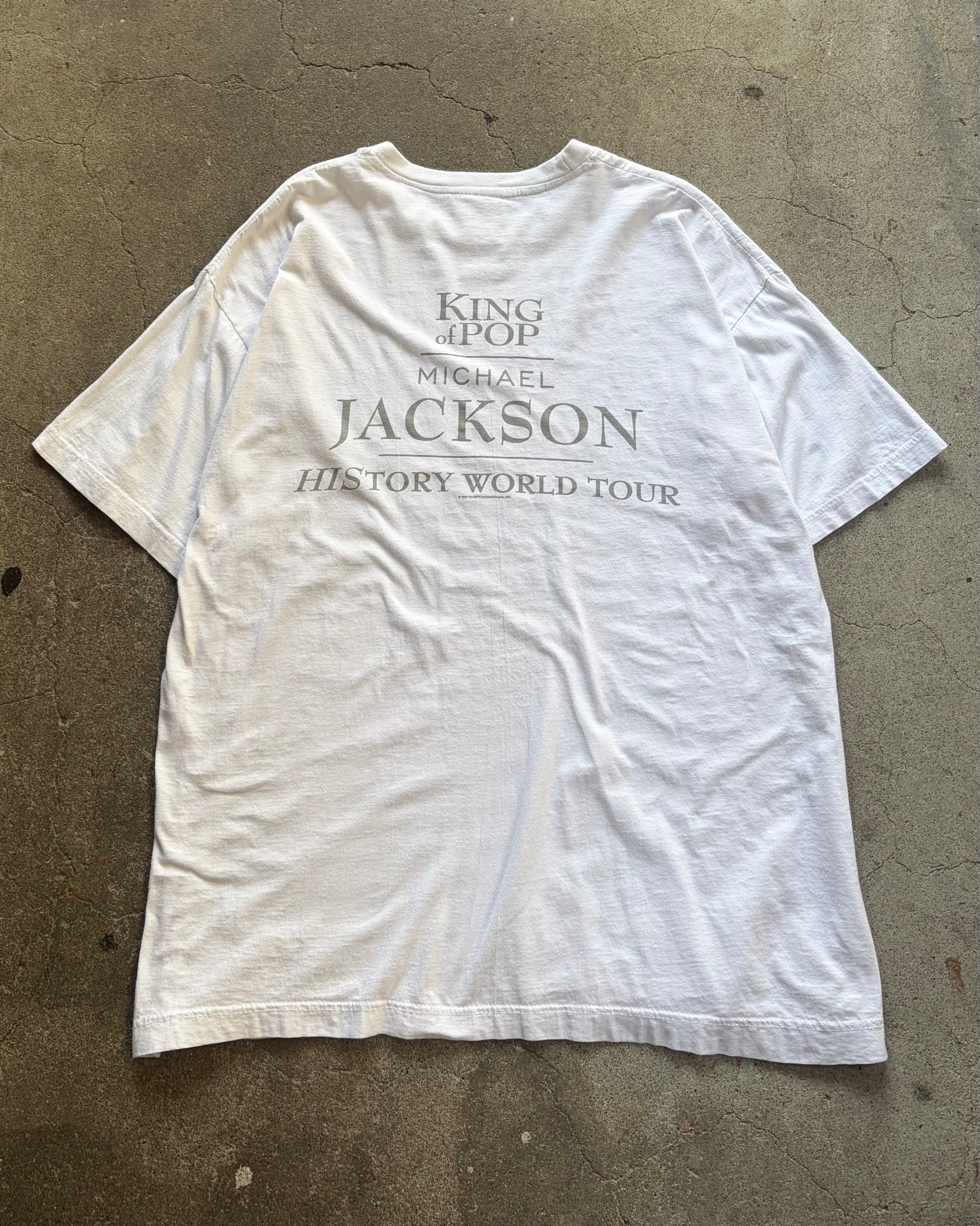 90-00’s MICHAEL JACKSON
“HISTORY” artist t-shirt x-large