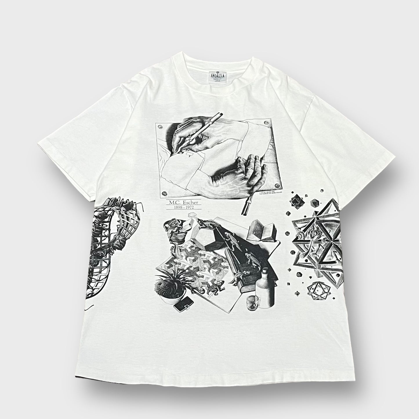 90’s “M.C. ESCHER” multi art t-shirt