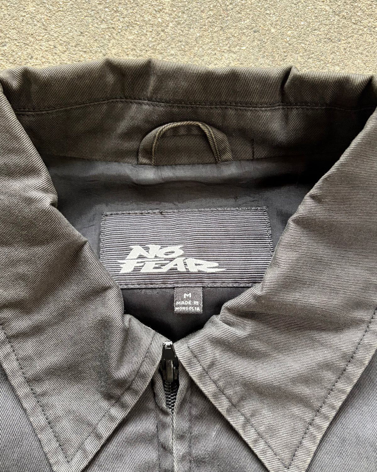 90-00’s “NO FAIR” zip up jacket medium