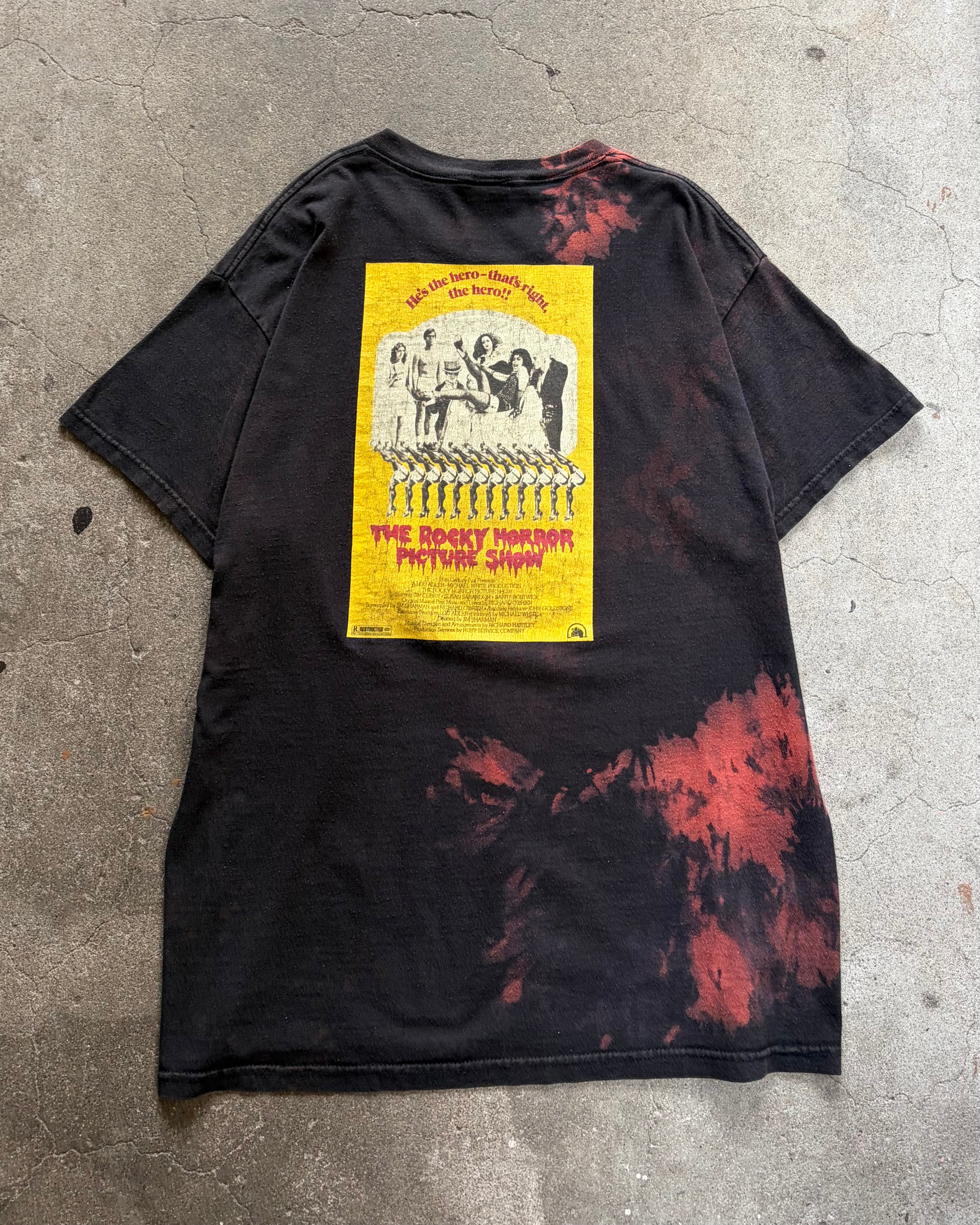 00’s “THE ROCKY HORROR PICTURE SHOW”
movie t-shirt large