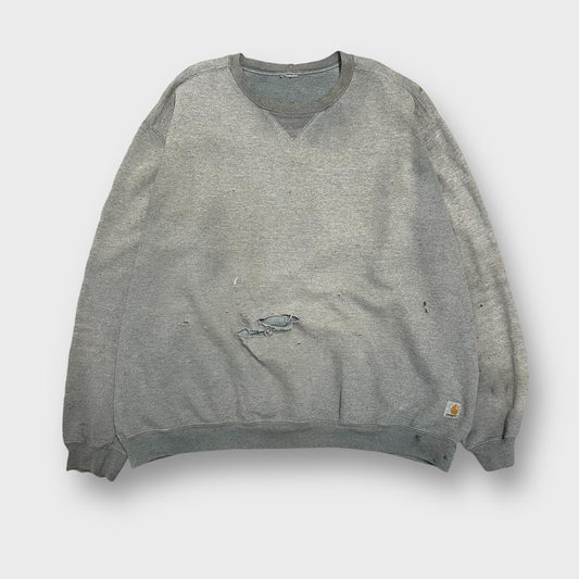 00's "Carhartt" damaged sweatshirt