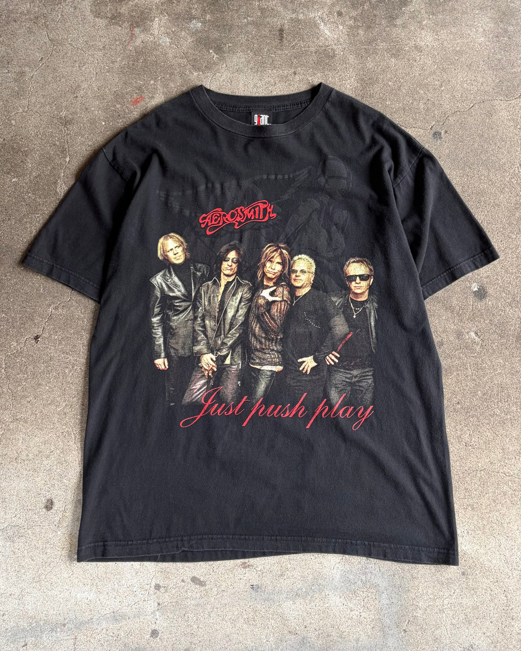 00’s AEROSMITH“Just Push Play” World Tour 2001 t-shirt LARGE