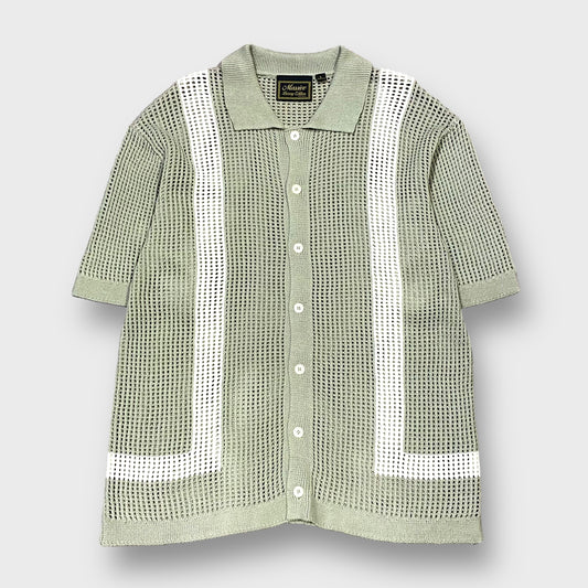 "Massive" s/s mesh knit shirt