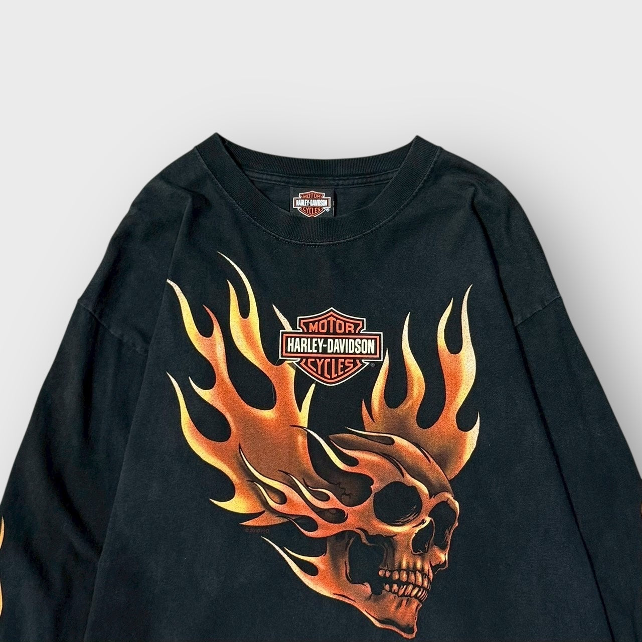 90's-00's “HARLEY-DAVIDSON” flame design l/s t-shirt – XXNT