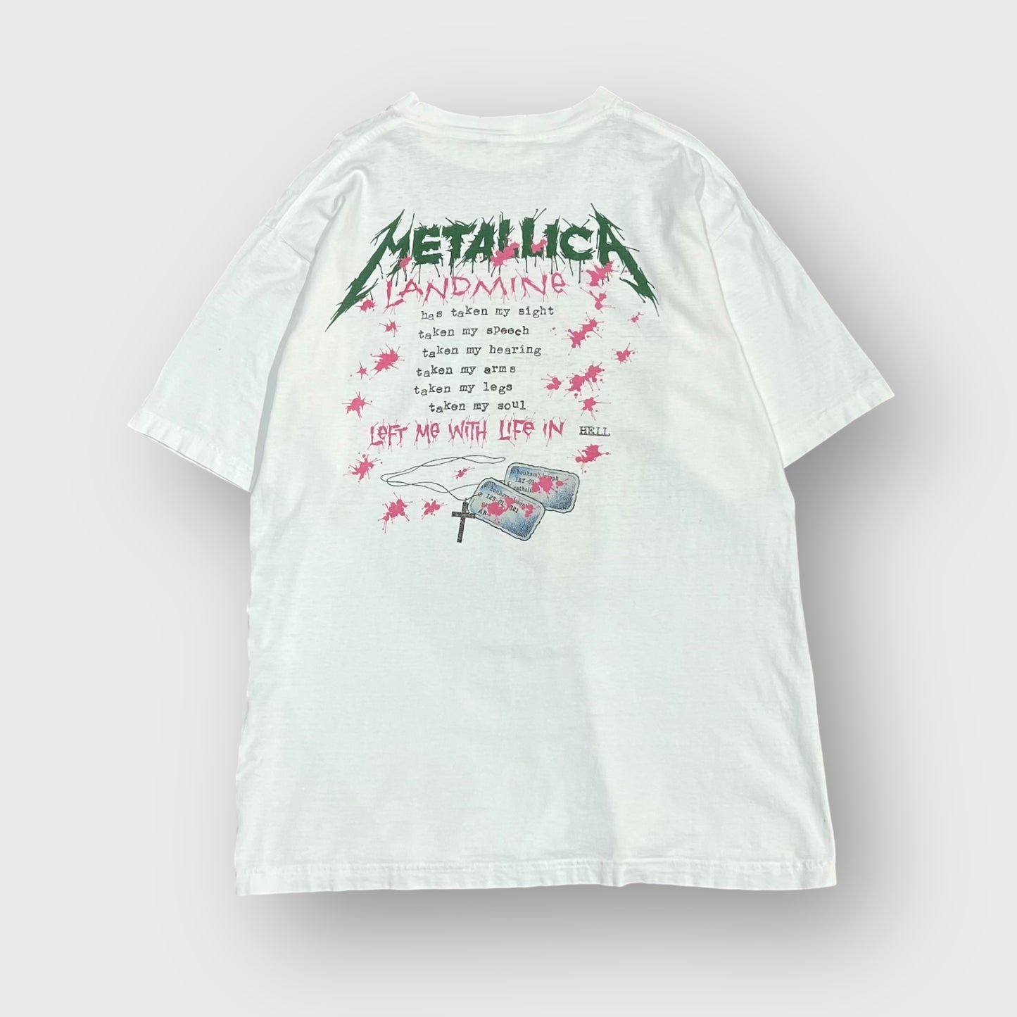 90’s METALLICA
“ONE” pushead t-shirt