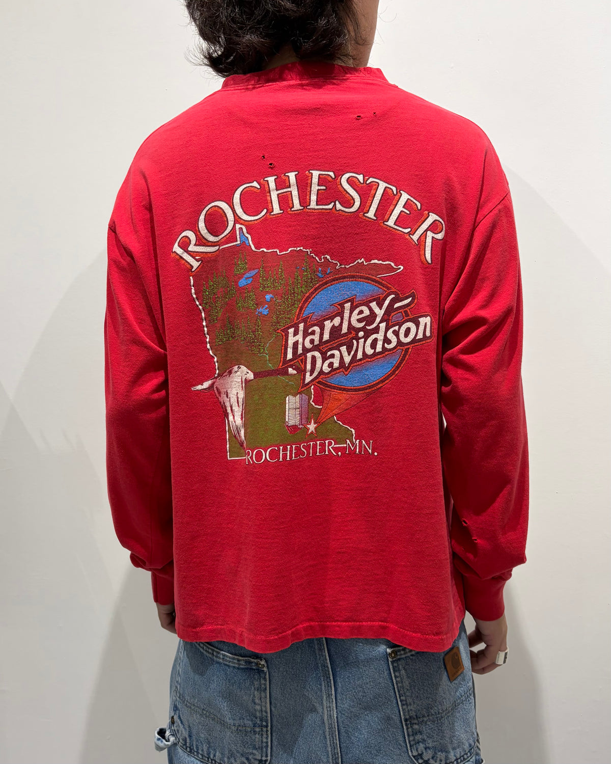 90’s “HARLEY DAVIDSON” l/s t-shirt large
