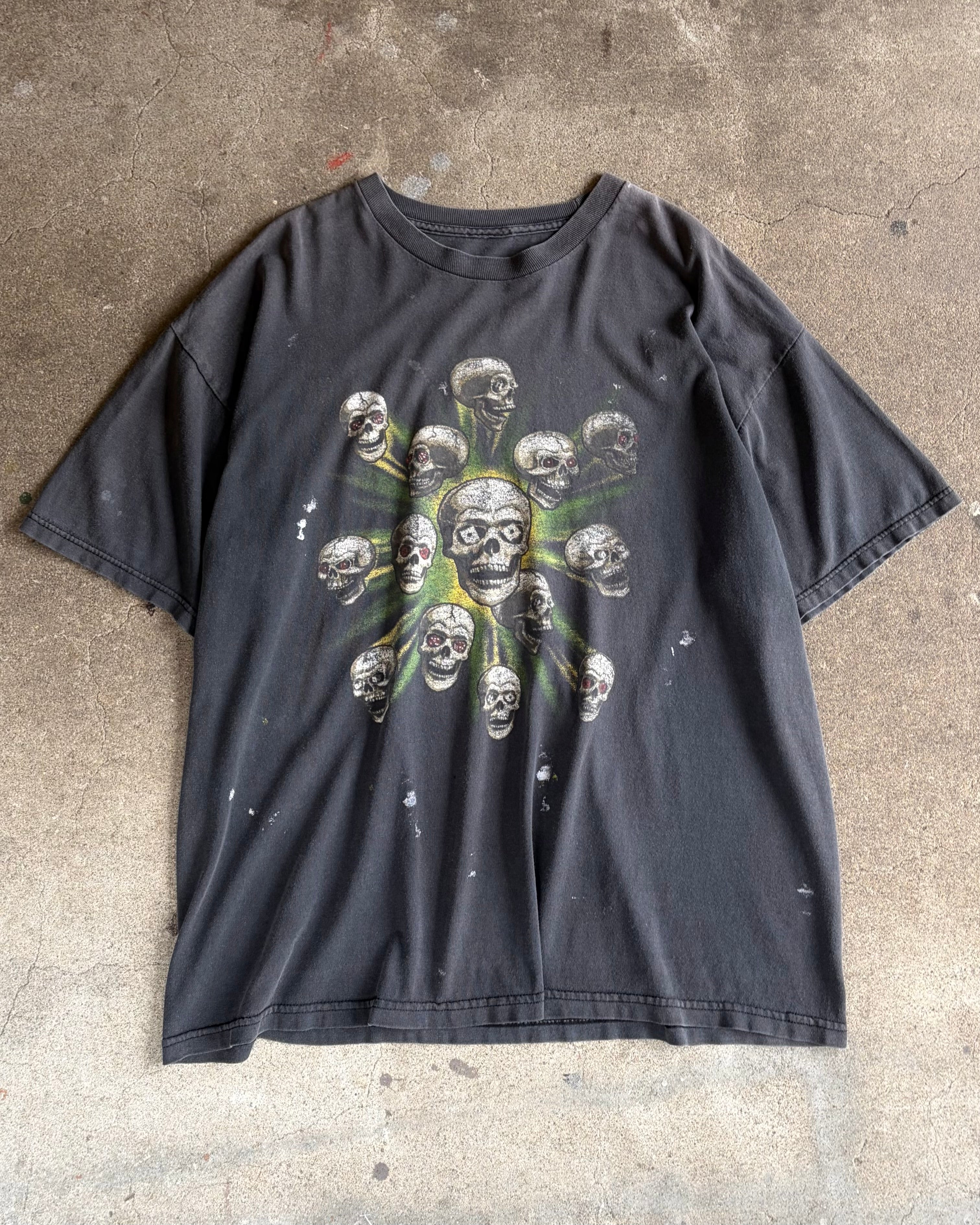 90-00’s skull design t-shirt