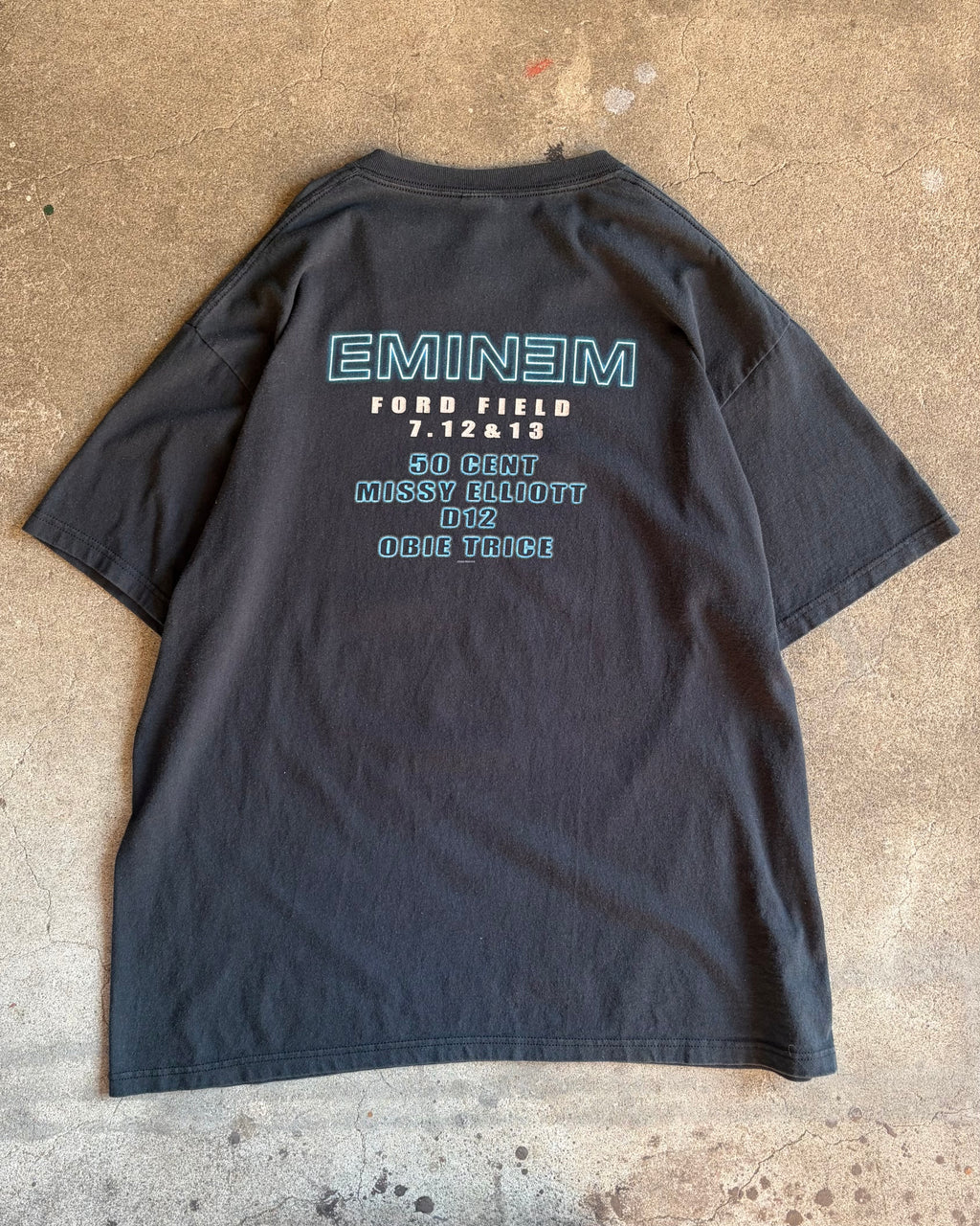 00’s EMINEM“Ford Field” rap t-shirt X-LARGE