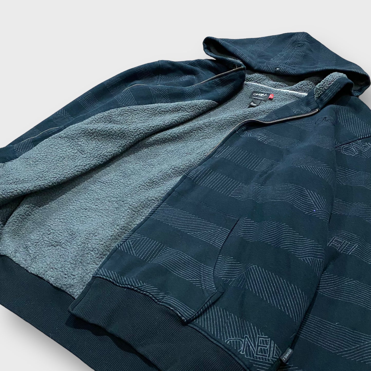 "O'NEILL" Border pattern full zip hoodie