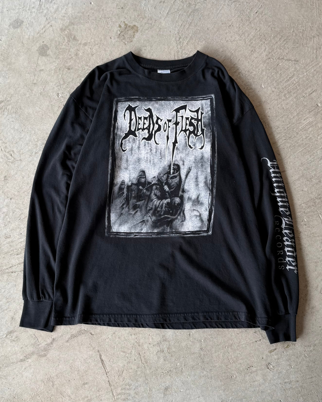 00’s “Deeds of Flesh”
band l/s t-shirt x-large