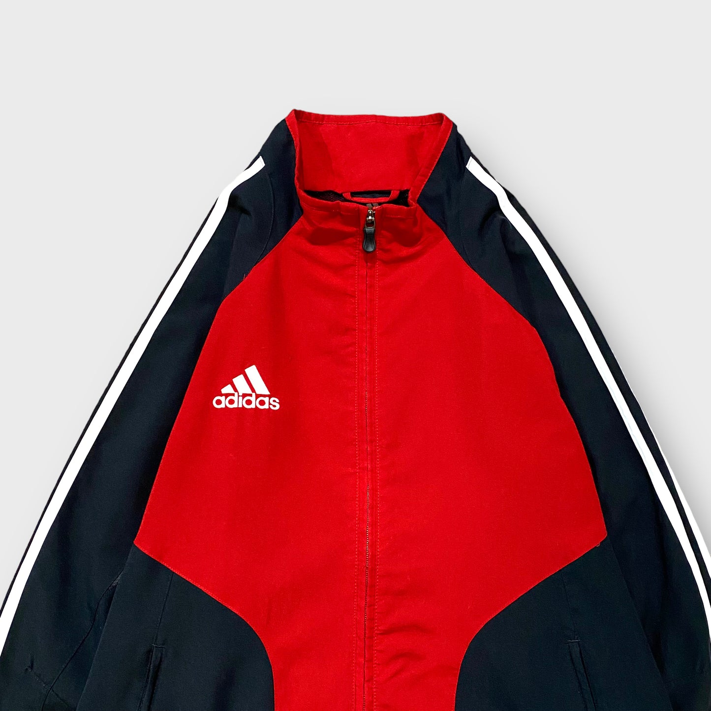 00's "adidas" Bi-color nylon jacket
