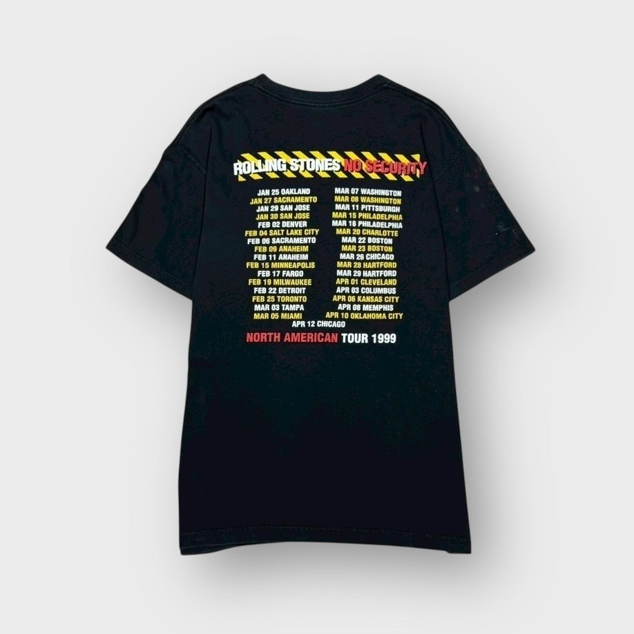 90’s “THE ROLLING STONES”
“NO SECURITY NORTH AMERICAN TOUR” t-shirt