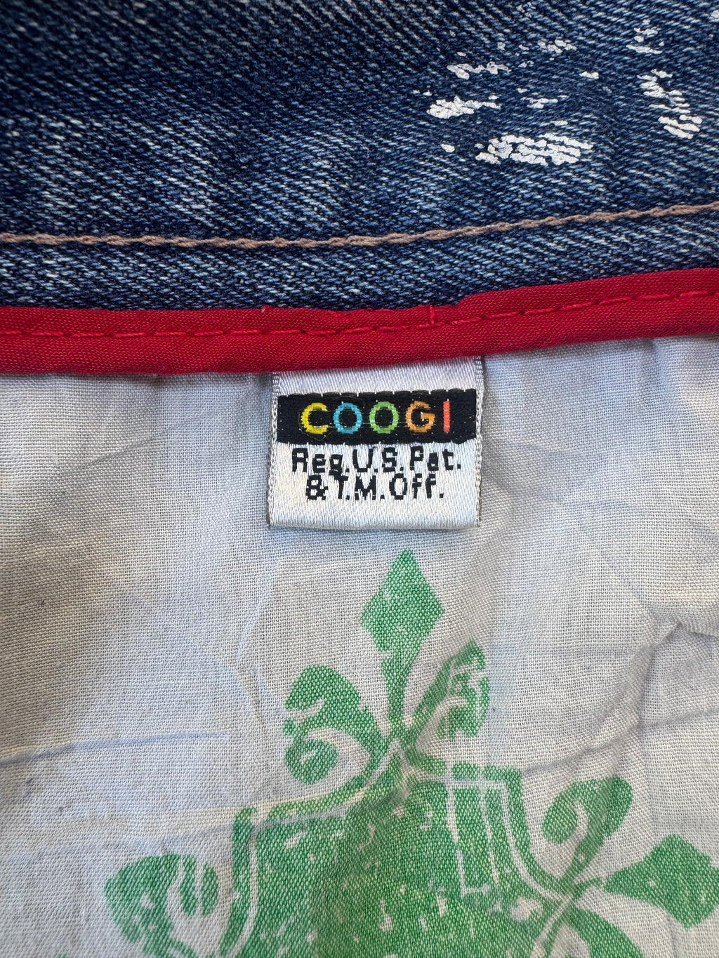 90-00’s “COOGI” embroidery buggy short denim