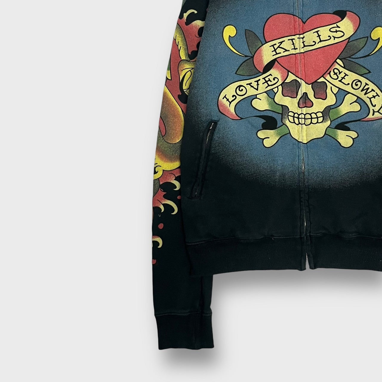 "Ed Hardy" zip up blouson