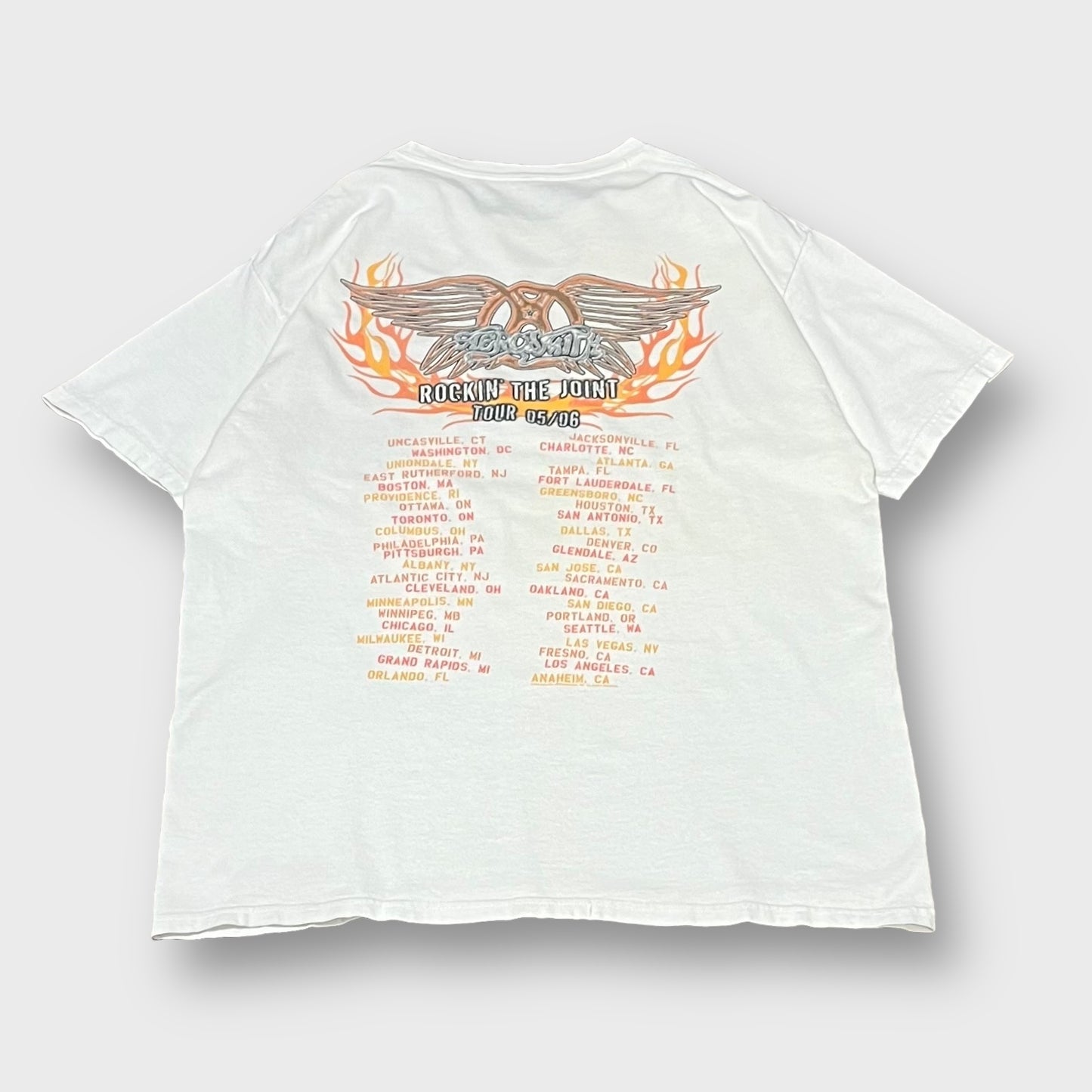 2005 AEROSMITH
“ROCKIN’THE JOINT” 05/06
tour t-shirt