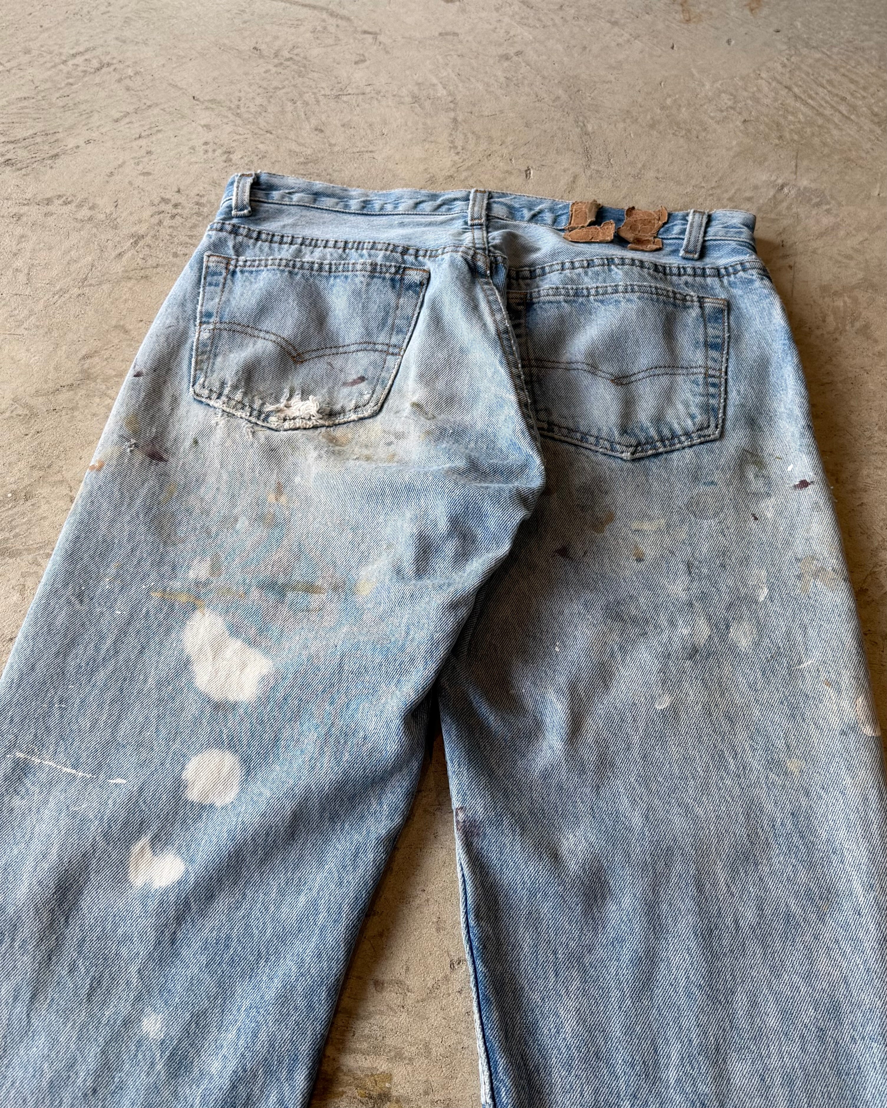 90’s “LEVI’S” crush repair denim pants