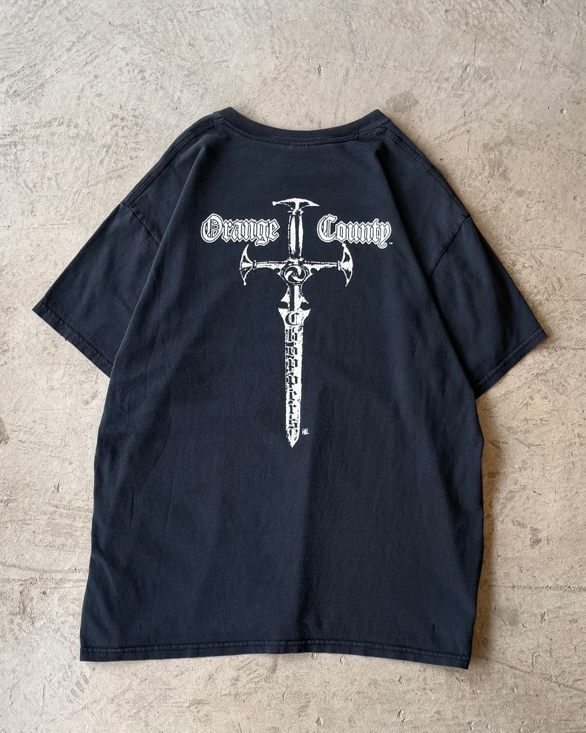 00’s “ORANGE COUNTRY CHOPPERS” t-shirt LARGE