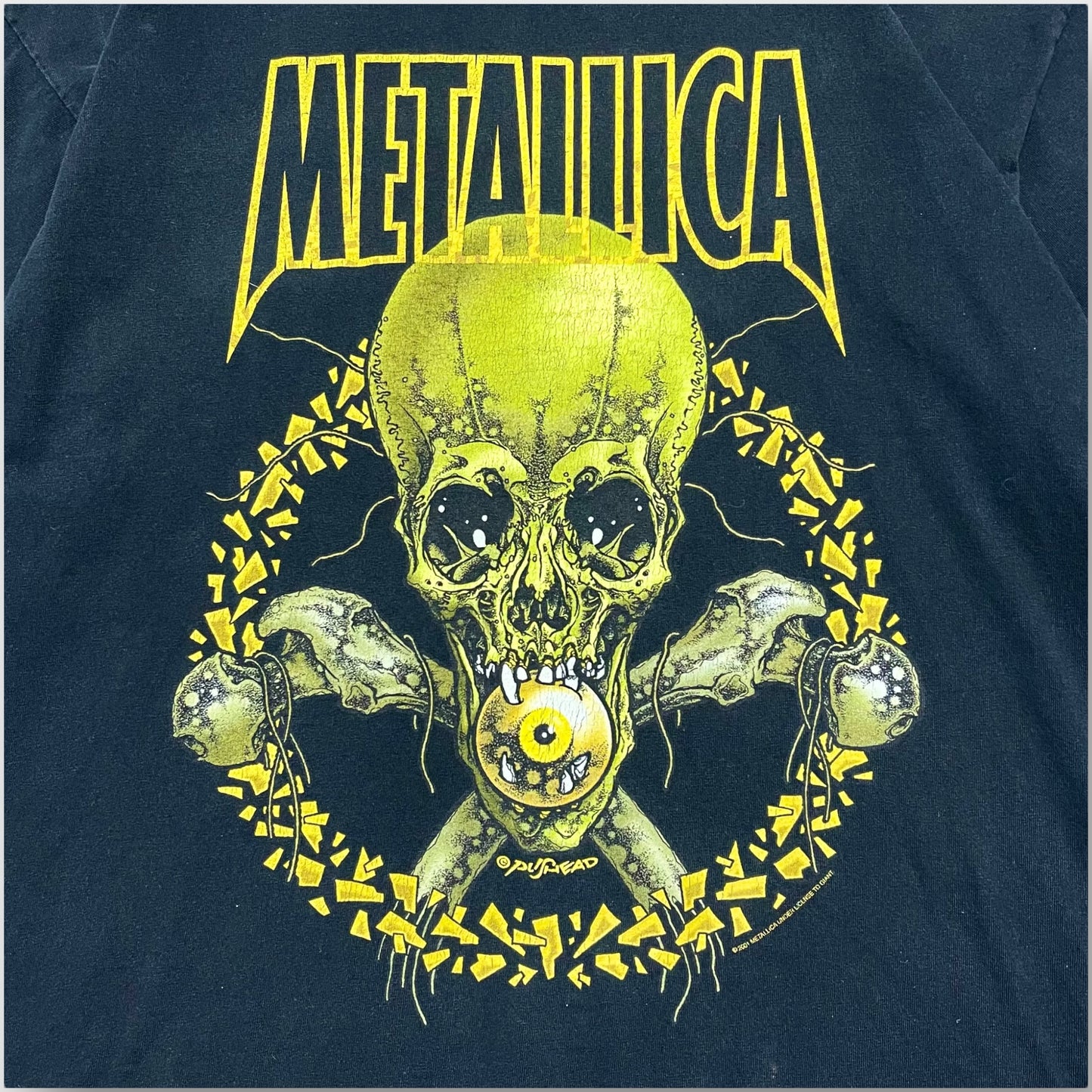 2001 METALLICA "No leaf Clover" band t-shirt