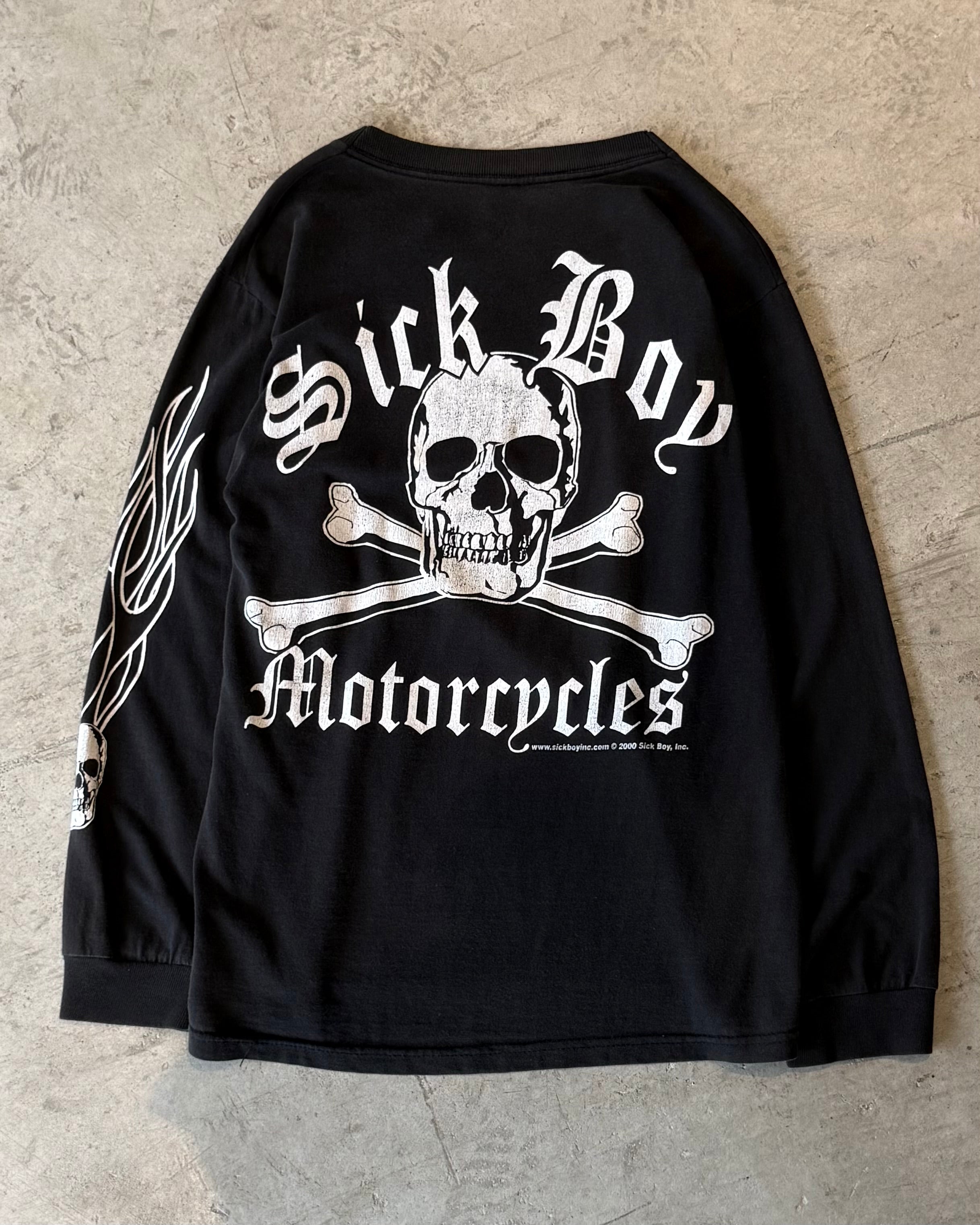 00's "SICK BOY" l/s t-shirt x-large
