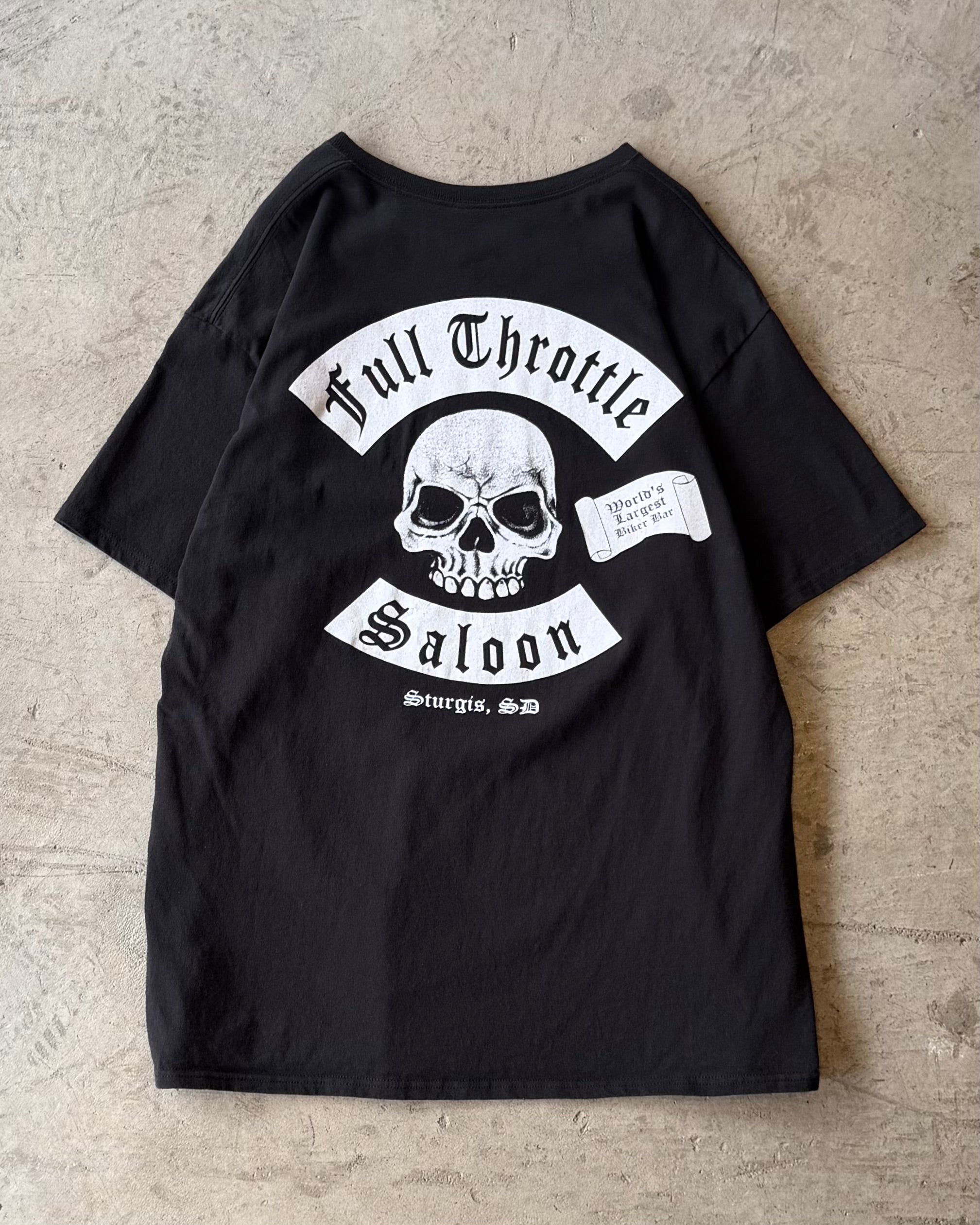 00’s “Full Throttle” skull design t-shirt X-LARGE