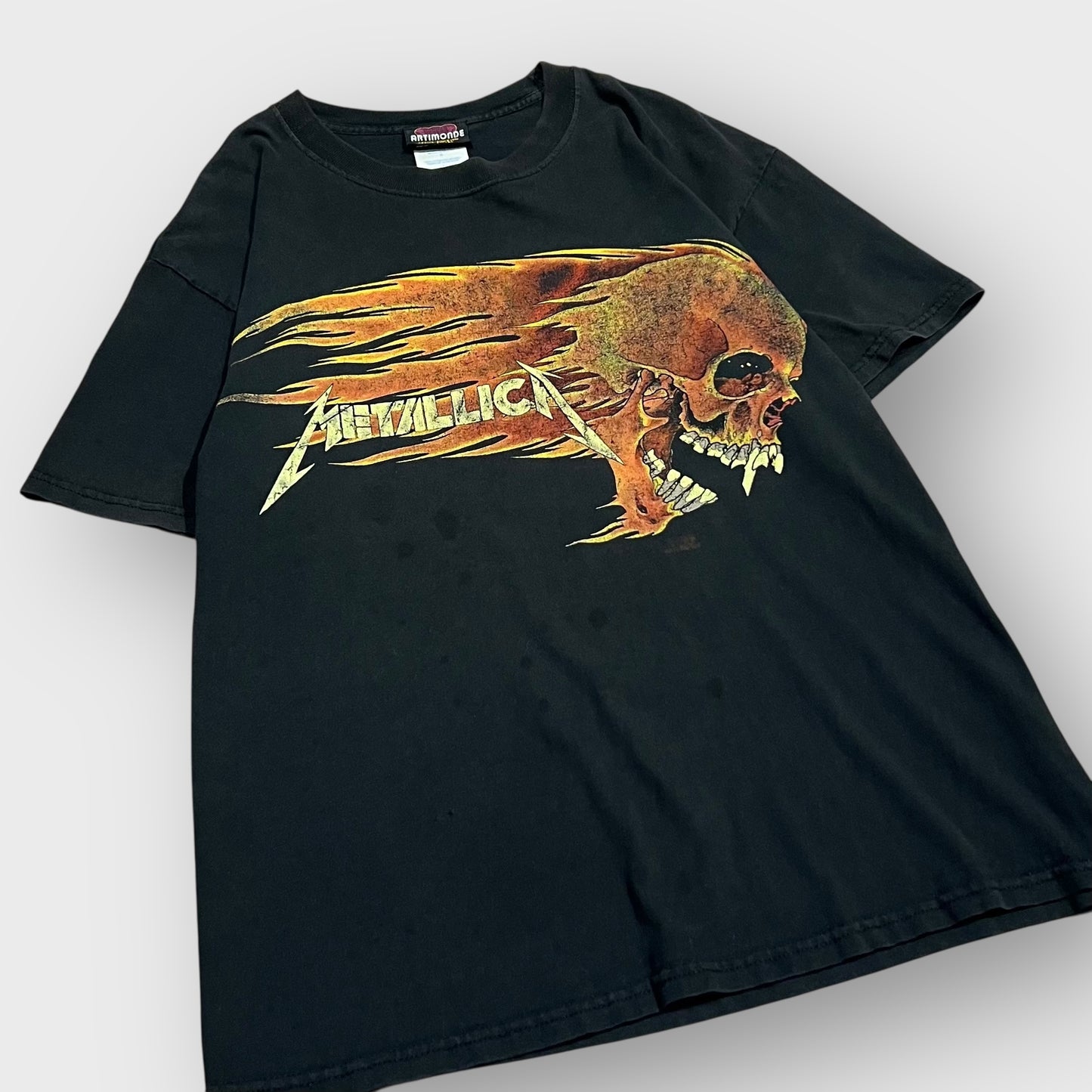 90’s METALLICA
“flame skull”pushead t-shirt