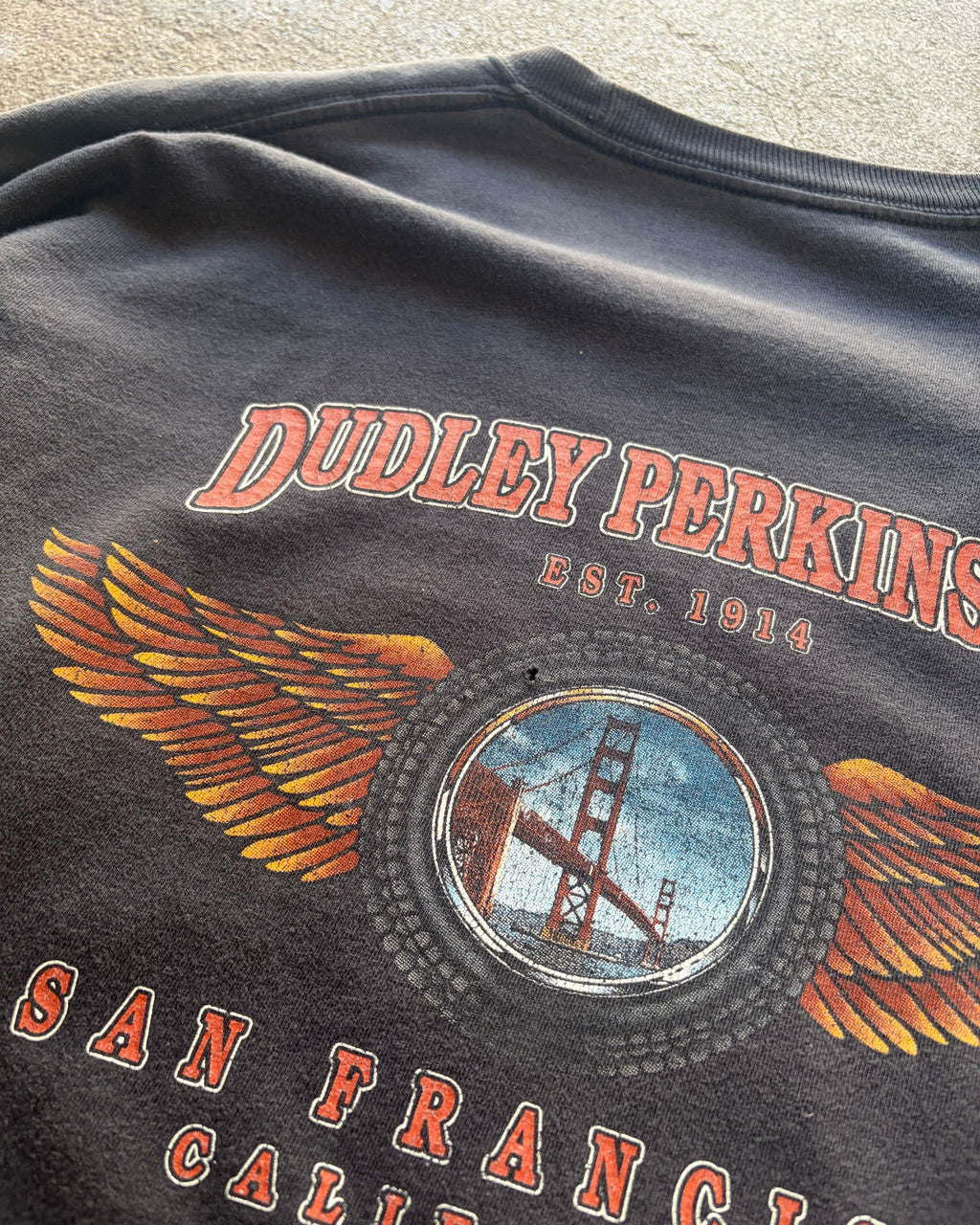 90’s “HARLEY DAVIDSON” flame pattern l/s t-shirt