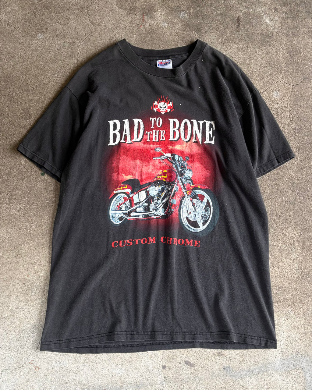 90’s Bike Custom Chrome design t-shirt LARGE