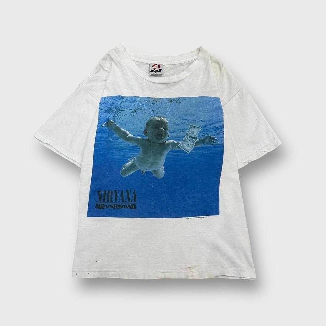 90's "NIRVANA"
"NEVERMIND" band t-shirt