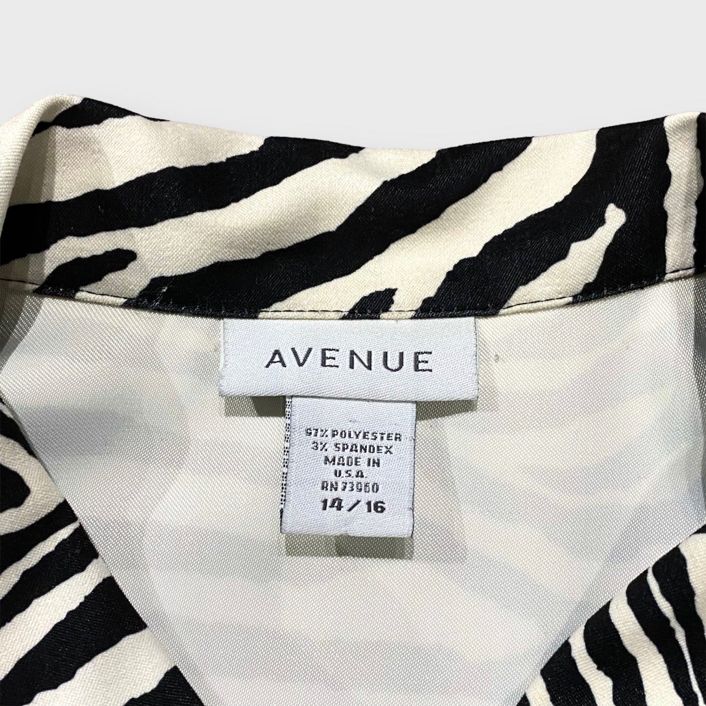 Zebra pattern jacket