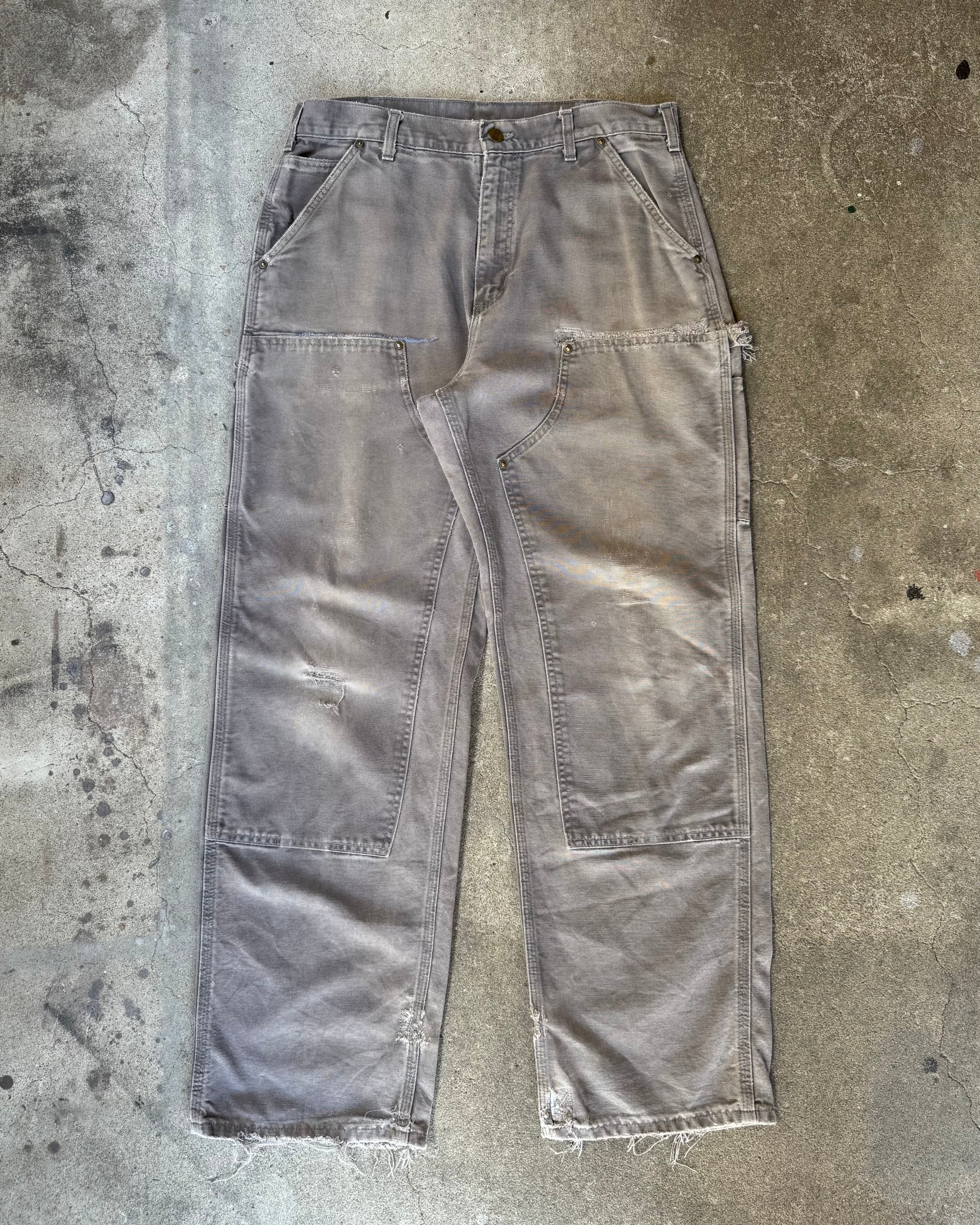 00’s “Carhartt”faded double knee work wear pants 34×32
