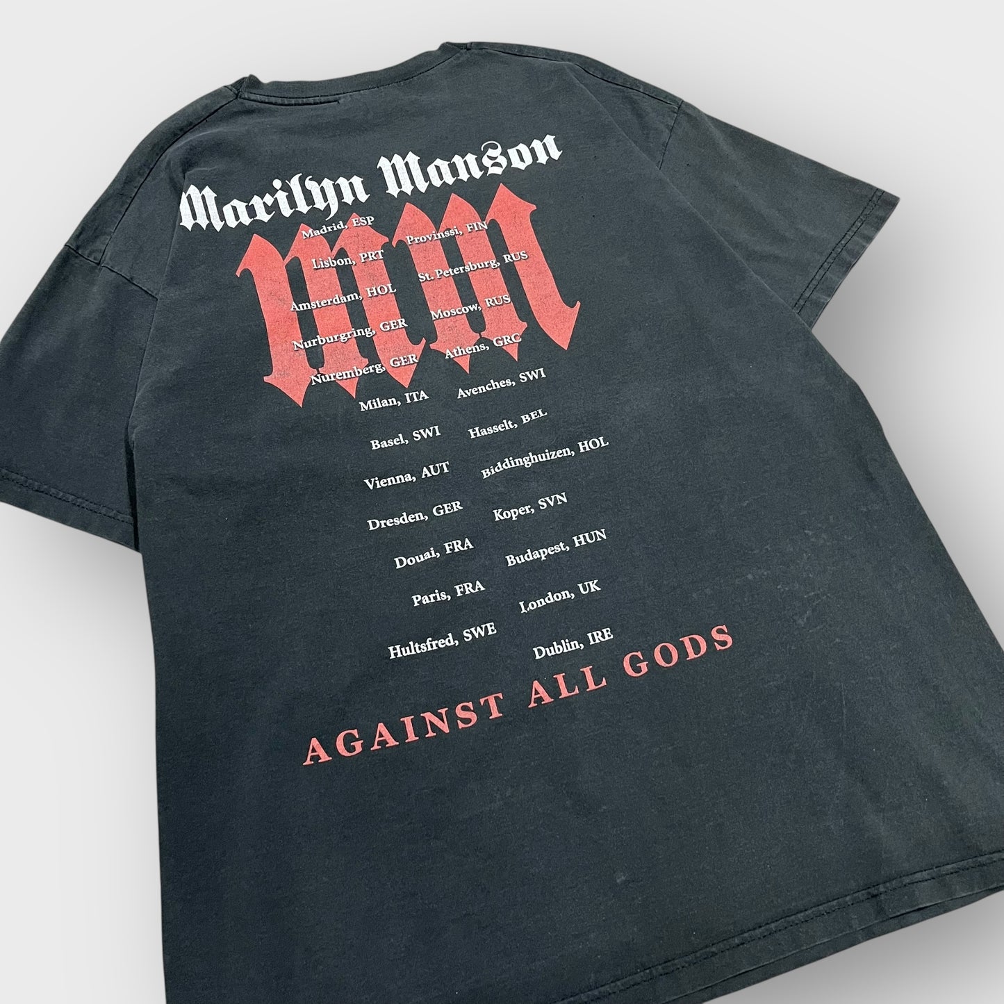 00’s Marilyn Manson “Against All Gods” band t-shirt