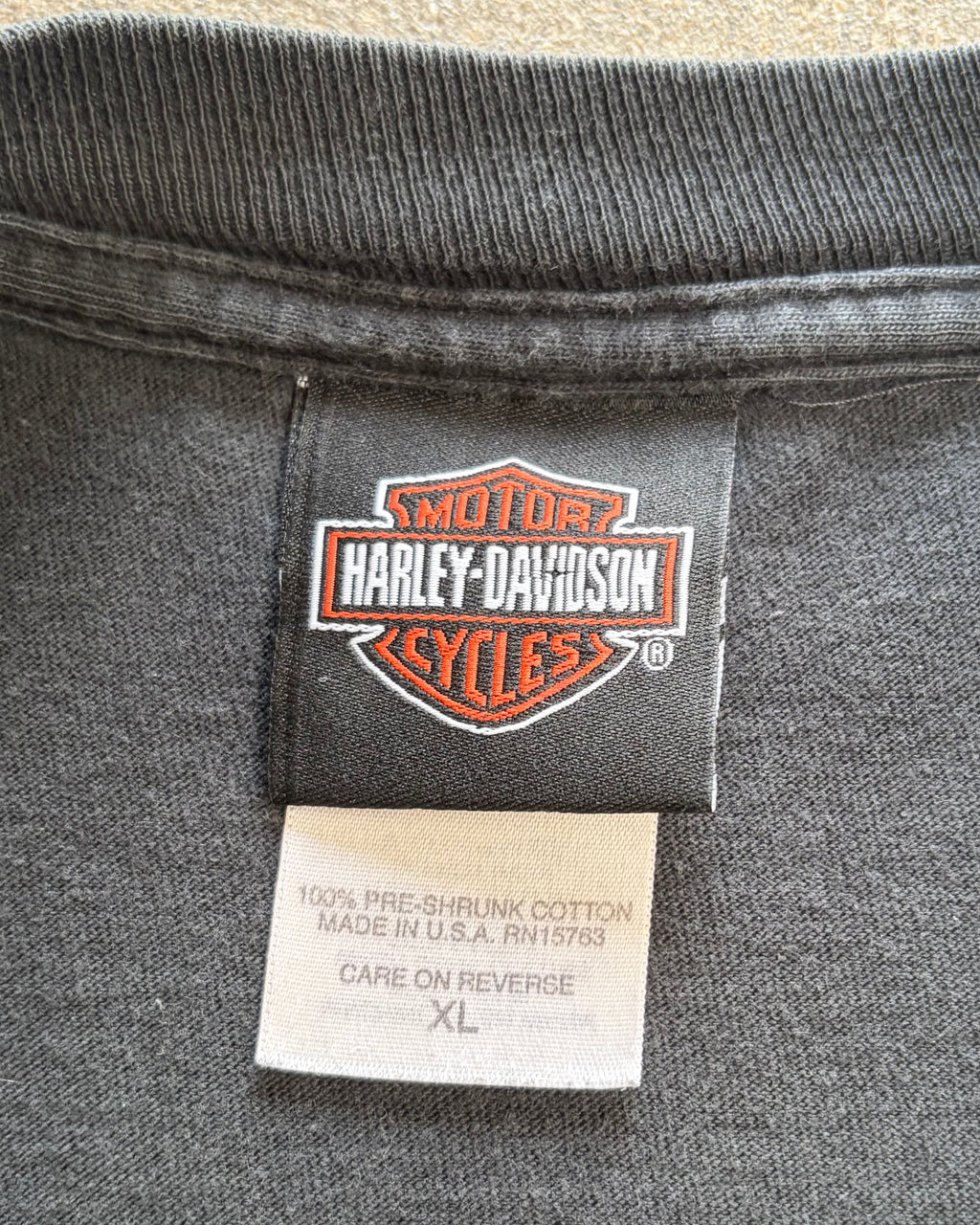 90’s “HARLEY DAVIDSON” scull design l/s t-shirt x-large