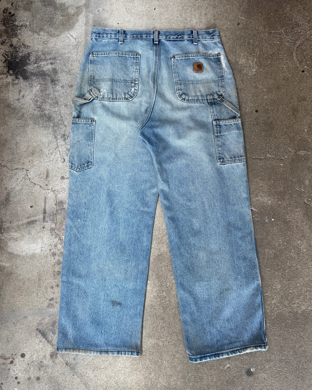 00’s “Carhartt”faded double knee work wear pants 36×34