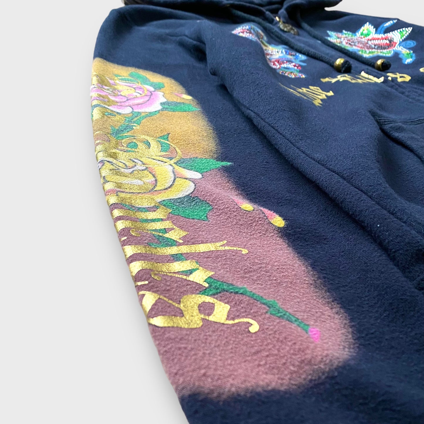 "Ed Hardy" Icon design full zip hoodie