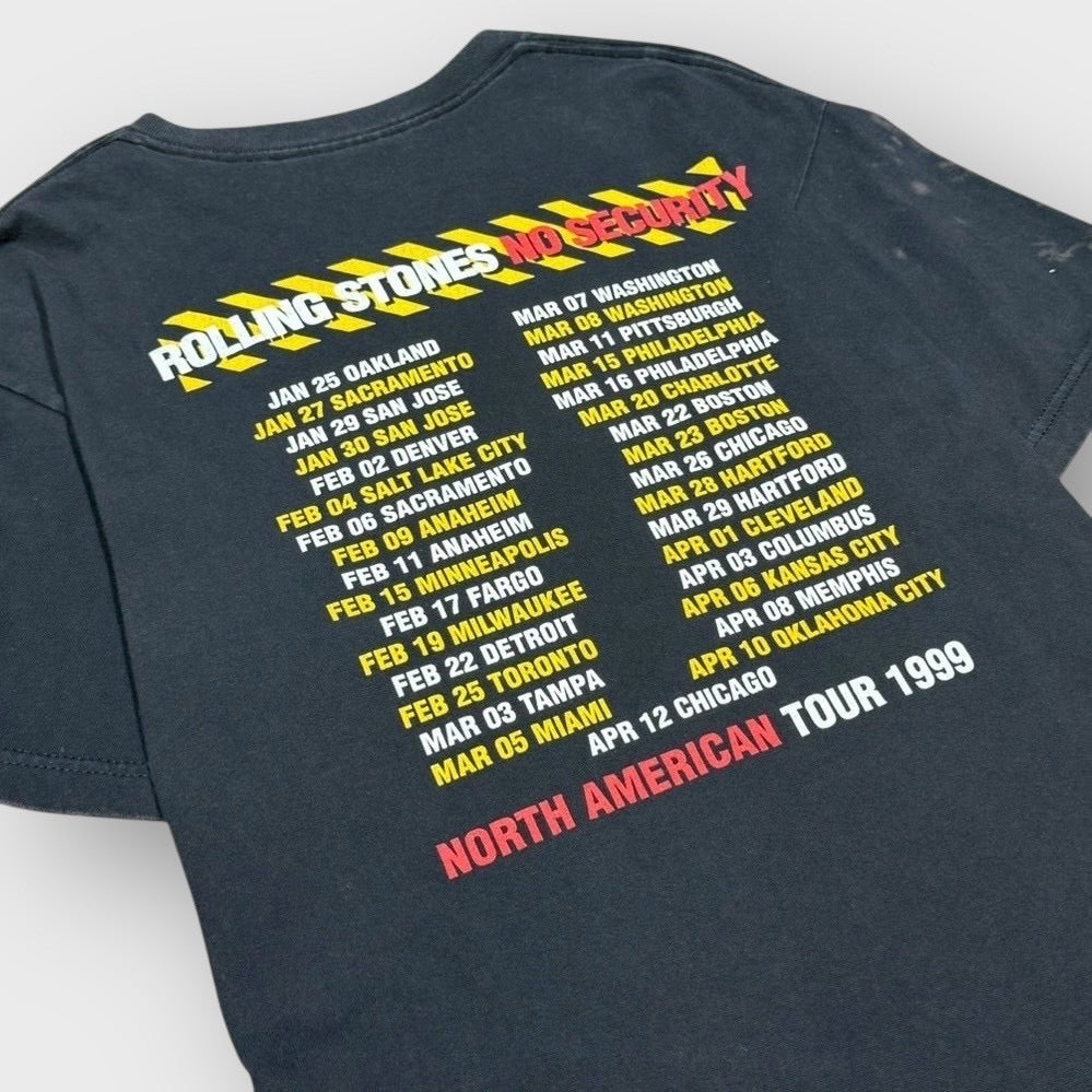 90’s “THE ROLLING STONES”
“NO SECURITY NORTH AMERICAN TOUR” t-shirt