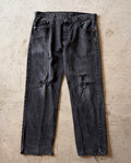 00’s Levi’s “501” damage denim pants 36×30