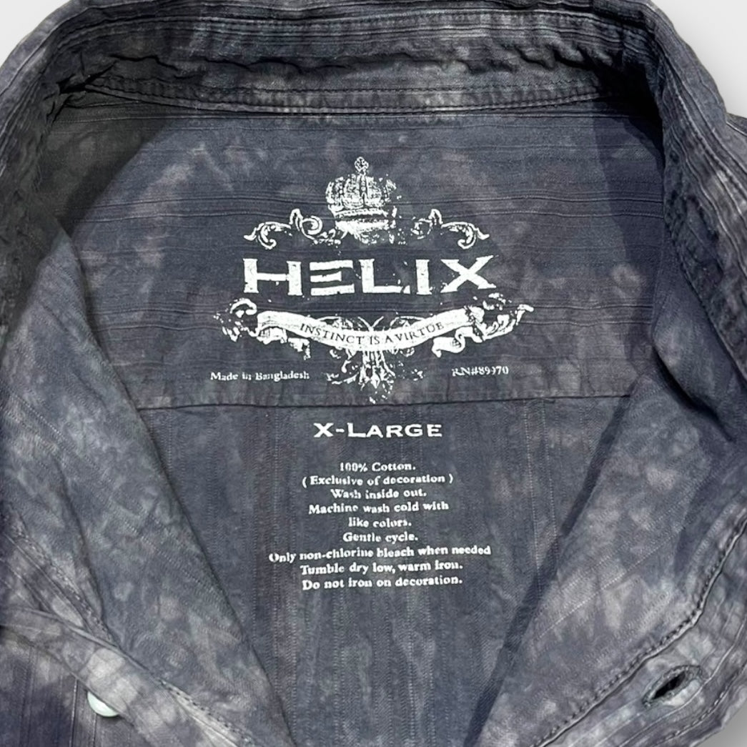 "HELIX" Wing design bleach shirt
