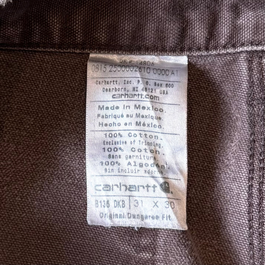 00's "Carhartt"faded double knee work wear pants 31×L30