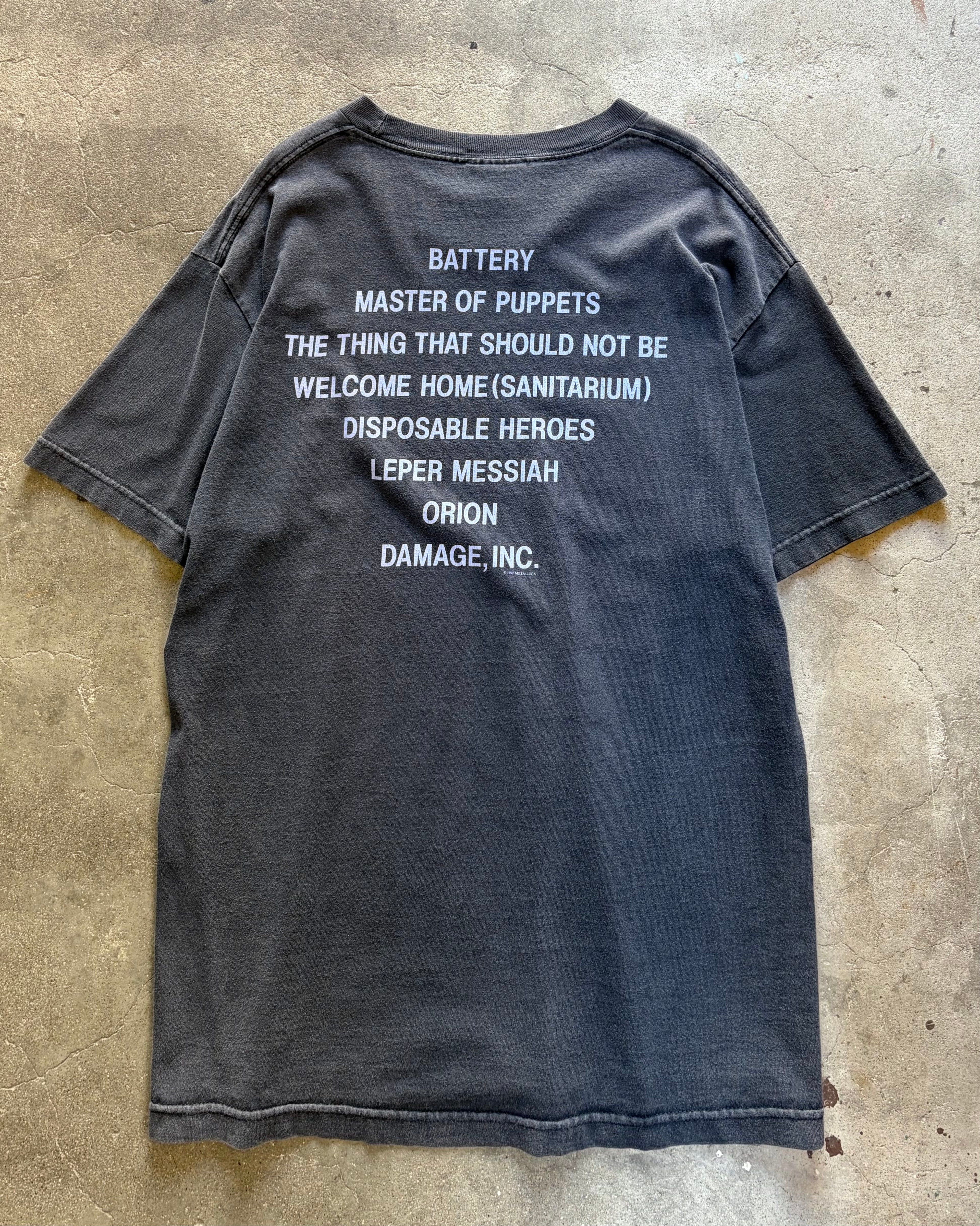 90’s METALLICA
“Master of Puppets” album t-shirt