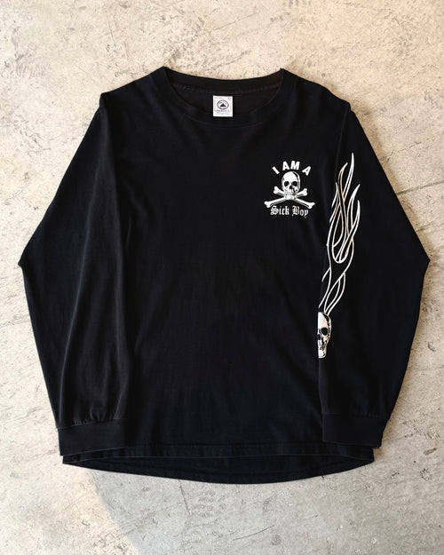 00's "SICK BOY" l/s t-shirt x-large