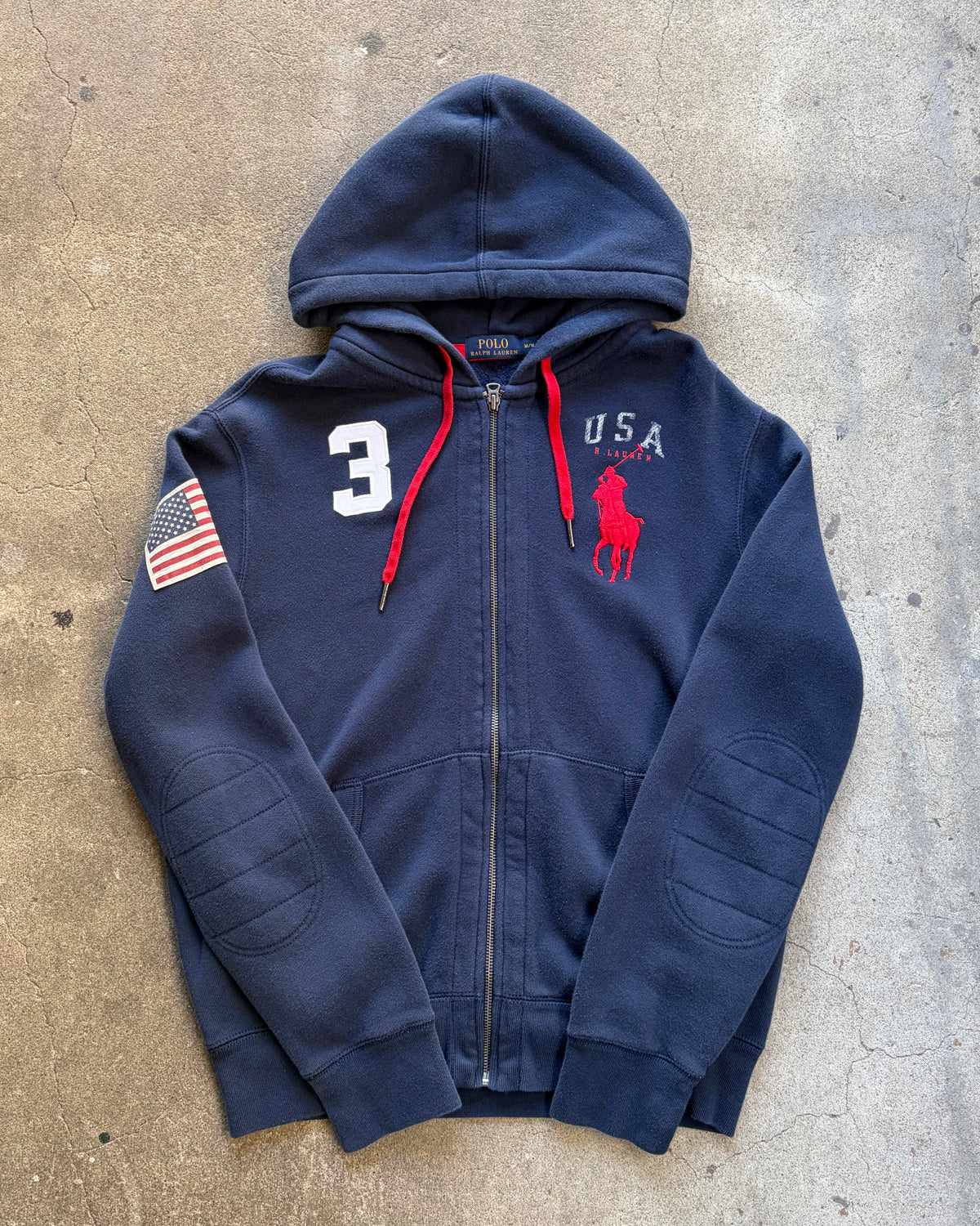 00’s “POLO RALPH LAUREN” zip up hoodie medium