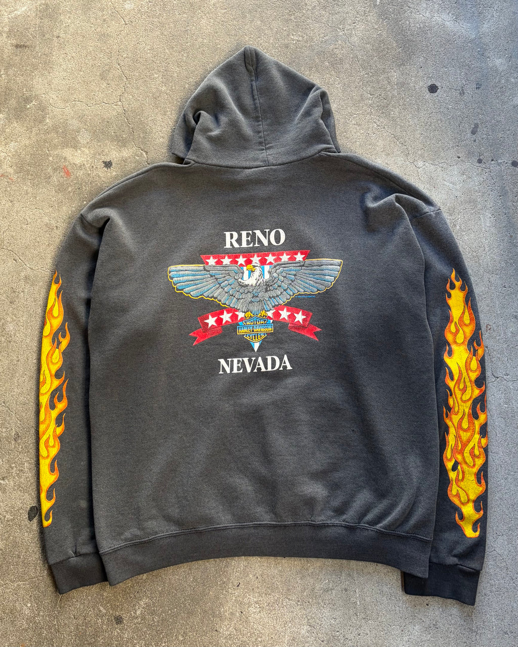 90’s “HARLEY DAVIDSON” zip up hoodie x-large